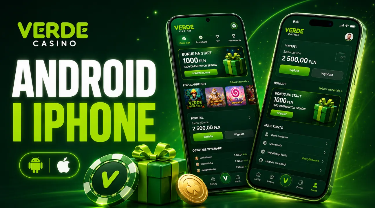 Aplikacja Verde Casino dla Androida i iPhone z Pełnym Kontem