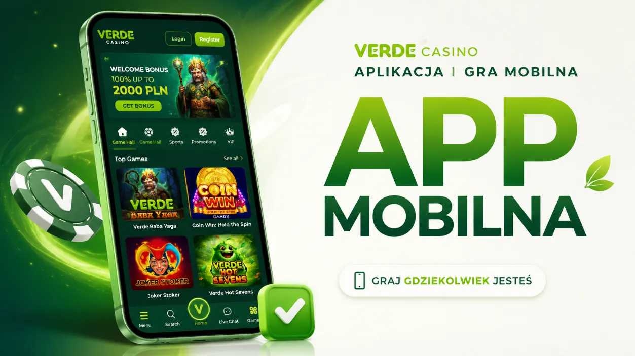 Verde Casino aplikacja i gra mobilna