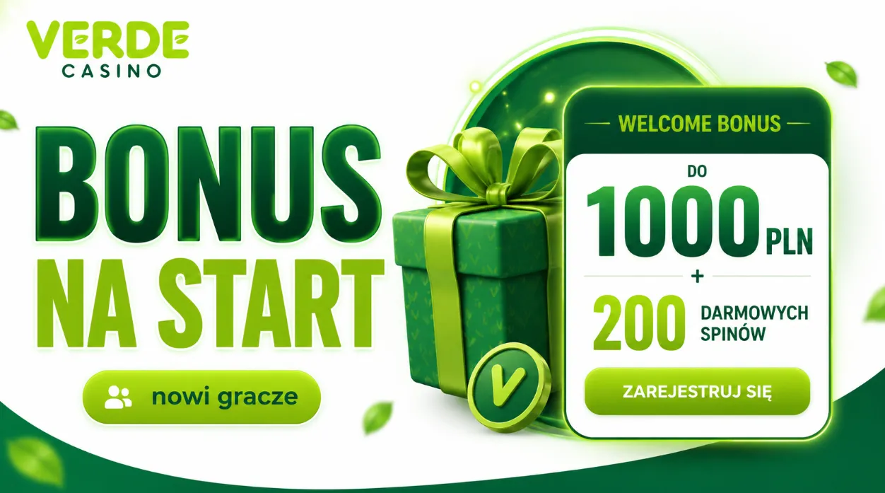 Verde Casino bonus na start dla nowych graczy