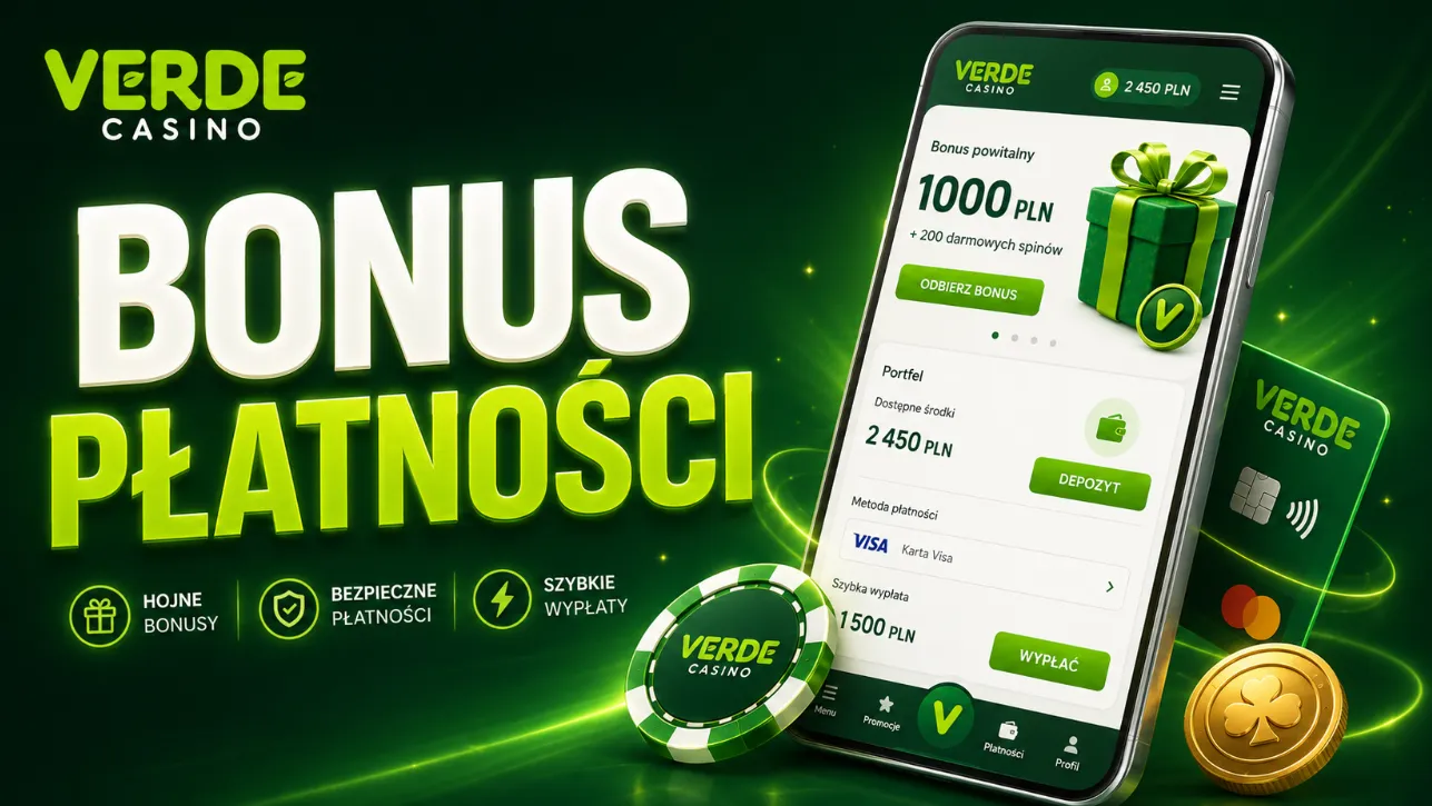 Verde Casino bonus i płatności z telefonu