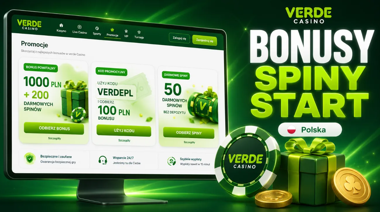 Bonus Verde Casino w Polsce z Kodami i Darmowymi Spinami na Start