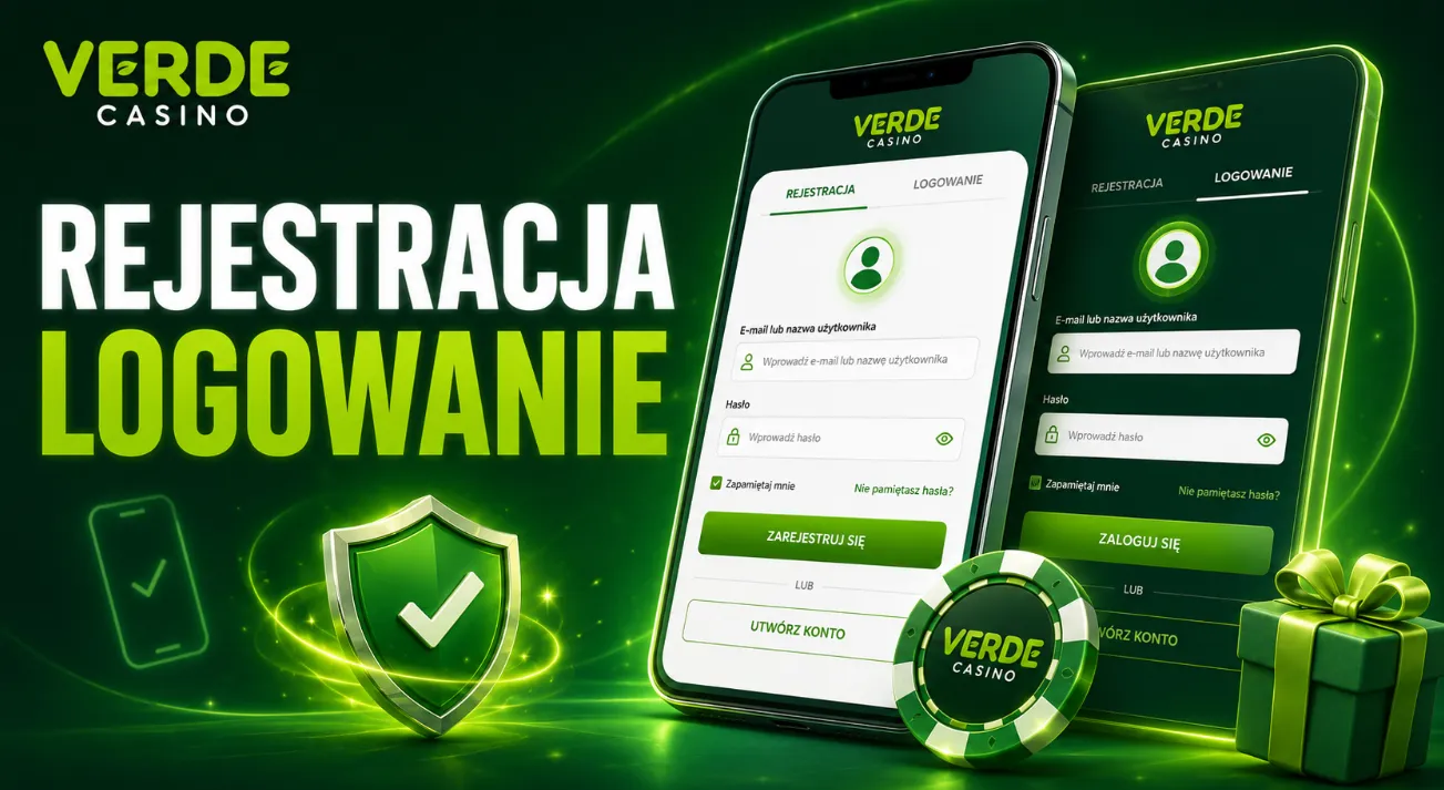 Verde Casino rejestracja i logowanie w aplikacji
