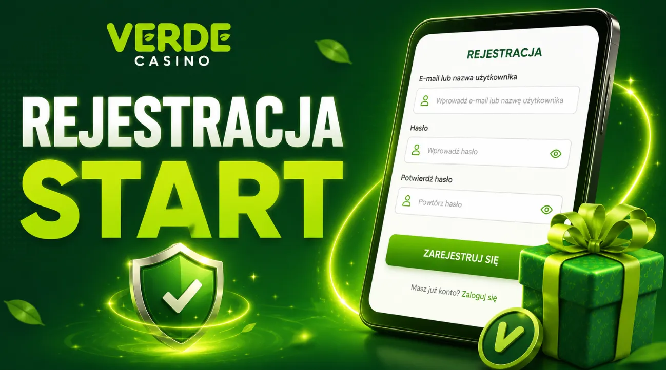 Verde Casino rejestracja przed pierwszym wejściem